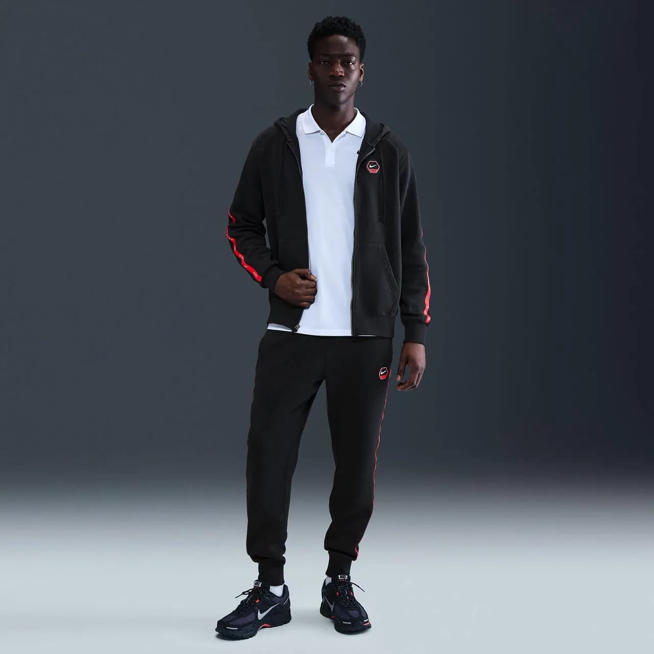 Мъжка спортна блуза с цип и качулка NIKE City Side