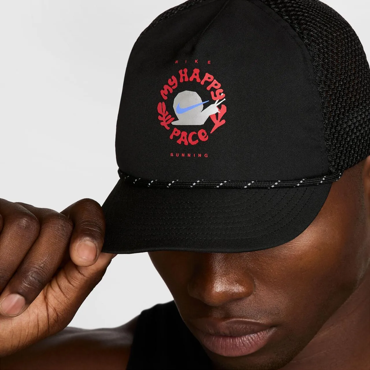 Унисекс шапка с козирка NIKE DRI-FIT UNSTRUCTURED HAPPY PACE - 4